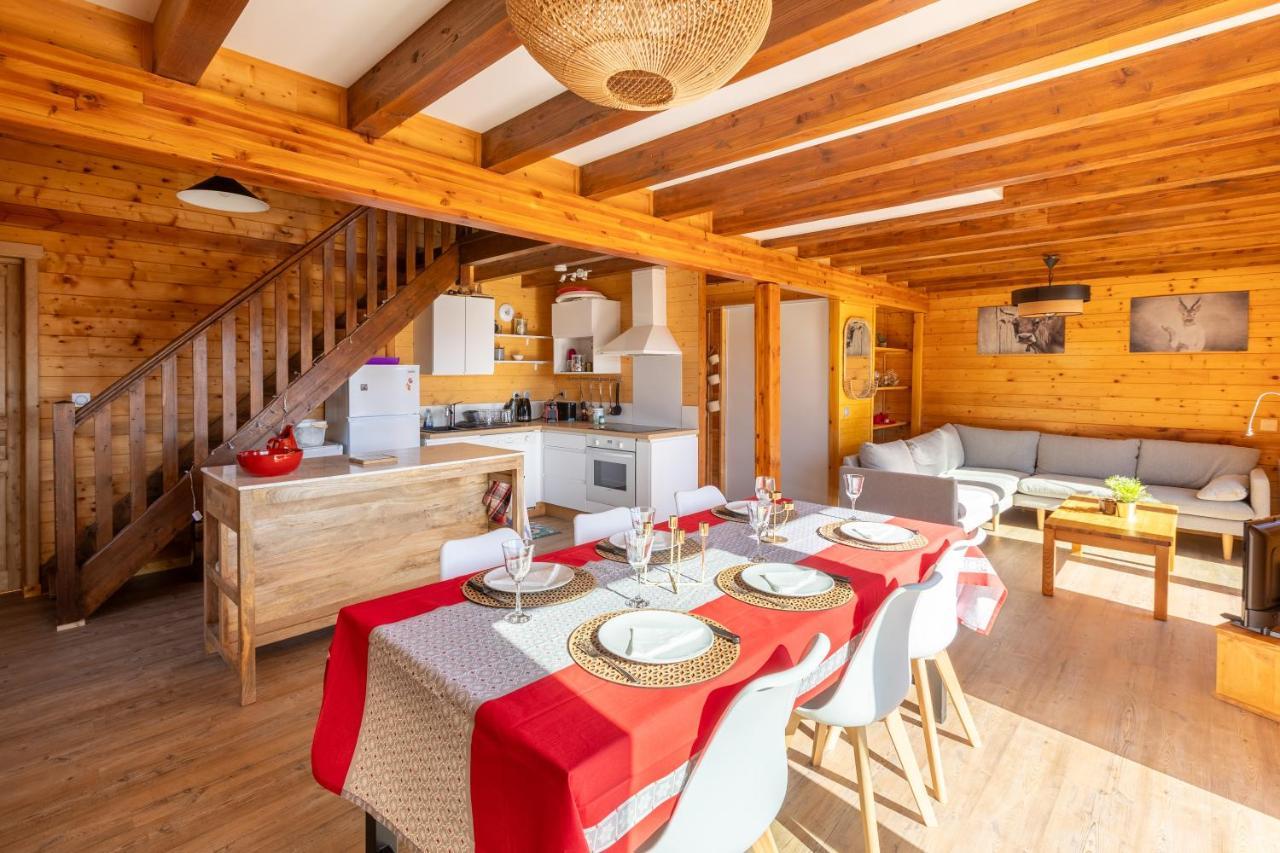 Chalet Les Tilleuls - Jolie Vue Montagne Et Lac Лез Англ Екстериор снимка
