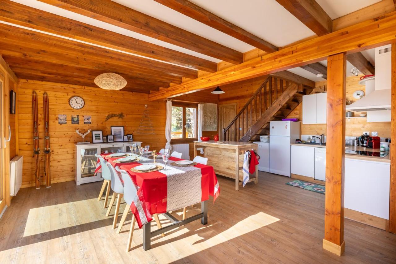 Chalet Les Tilleuls - Jolie Vue Montagne Et Lac Лез Англ Екстериор снимка
